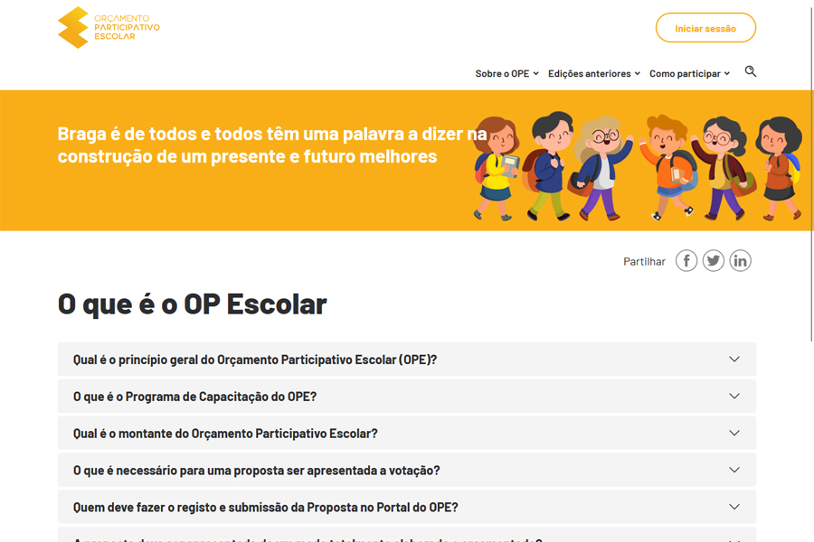 3ª edição do Orçamento Participativo Escolar